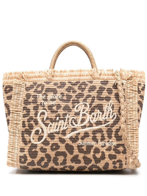 MC2 SAINT BARTH COLETTE STRAW LEOPARD